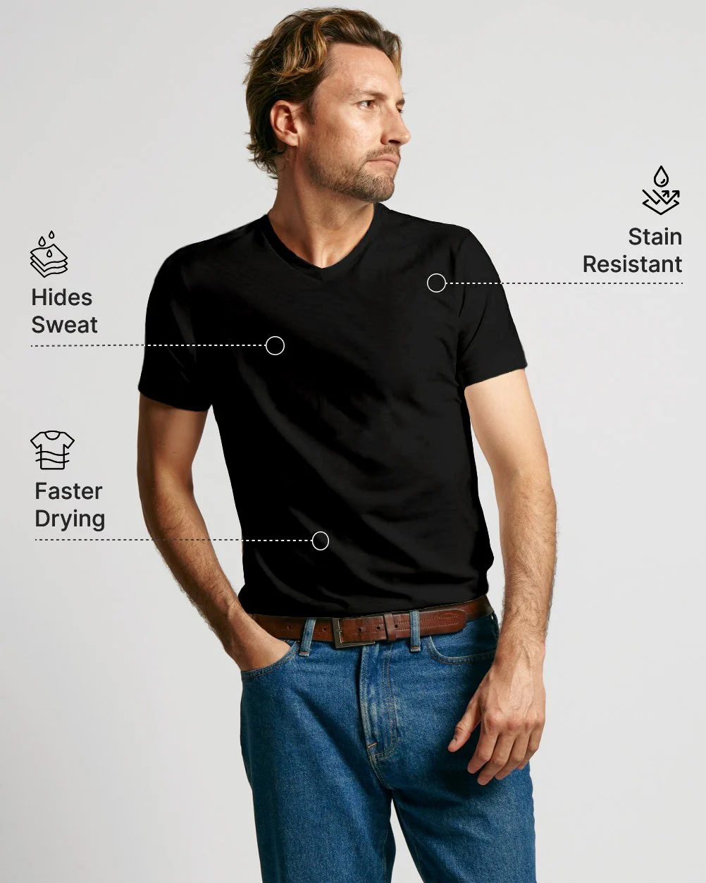 Black Crew + V-Neck Bundle - Image 2