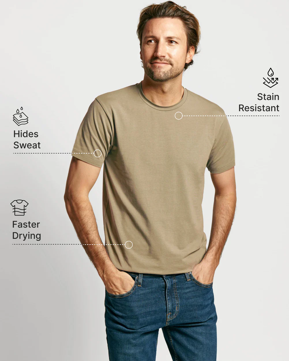 Sweat Defender Crew - Smokey Taupe - Image 2